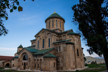 External side view of the monastery of Ghelati