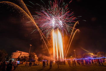 National Day Fireworks in Singapore