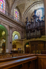 Fototapeta na wymiar Eglise Notre Dame church in Bordeaux, France