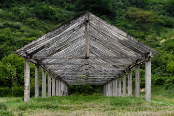 old wooden house