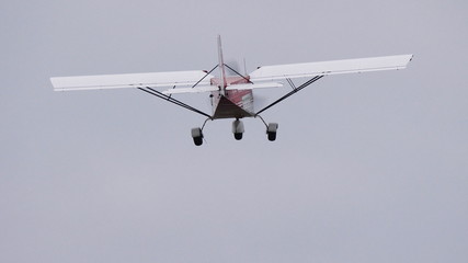 Small airplane for chemical field processing work