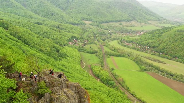 View of Janosikovu bastu in the Velka Lodina area in Slovakia