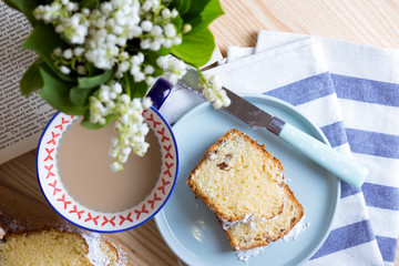dutch cake and cup of tea