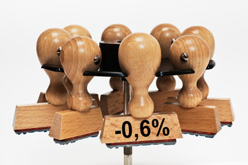 Stempel Minus 0,6 Prozent