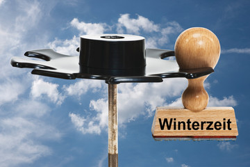 Stempel Winterzeit