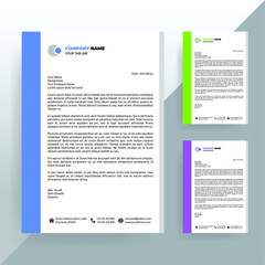 Business style letter head templates for your project design, Vector graphic