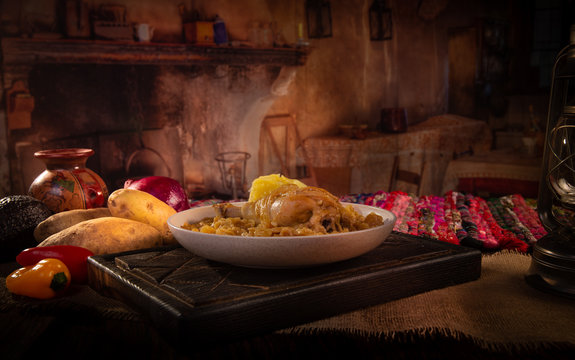 carapulcra, papa desidratada, comida tipica de lla clase media peruana