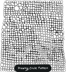 circle pattern looks like Reptile skin that is in grayscale. Drawing pattern.