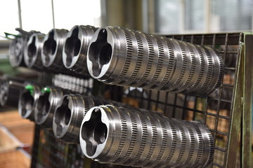 close up of a metal pipe