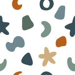 Abstract doodle seamless pattern for use in design for textile, dress  bag or t shirt print, wallpaper, wrapping etc