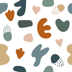 Abstract doodle seamless pattern for use in design for textile, dress  bag or t shirt print, wallpaper, wrapping etc