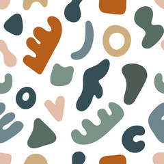 Abstract doodle seamless pattern for use in design for textile, dress  bag or t shirt print, wallpaper, wrapping etc