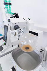 Rotational vaporizer with green condenser during CBDa oil extraction
