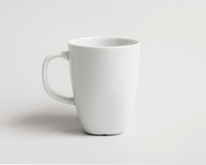 Template of a white mug
