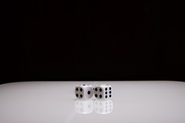 2 dice on a white background