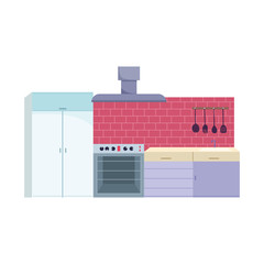 kitchen interior stove air extractor utensils cabinets and cupboard design