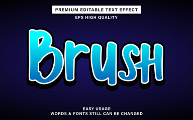 brush text effect