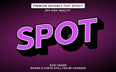 spot text effect