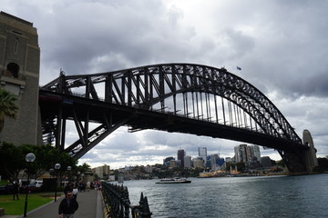 Fototapeta premium Sydney landmark Bridge Harbour Skyline