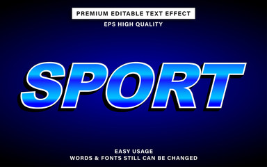 sport text effect