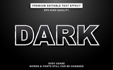 dark text effect