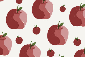 Apple illustration pattern background template