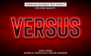 versus text effect