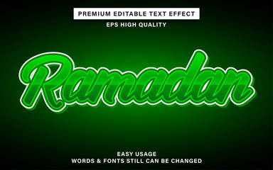 ramadan text effect