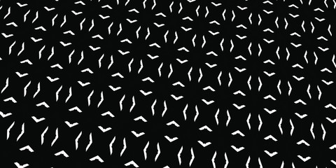 Abstract seamless pattern of black and white color for wallpapers and background.