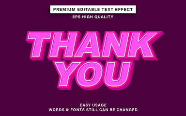 thank you text effect