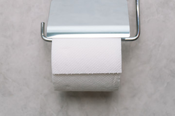 Roll of toilet paper. Concept of personal hygiene