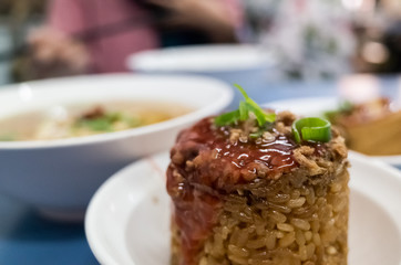 Taiwanese snacks of canned rice cake