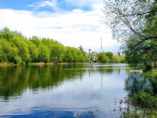 Obraz premium lake in the park