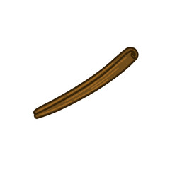 cinnamon stick doodle icon, vector illustration