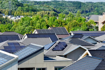 Various types of residential solar panels   ...