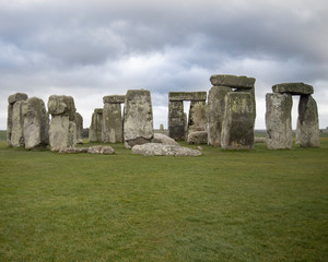 Stonehenge on a cloudy day