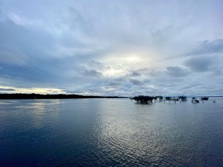 Sunset at Black River in Manaus, Amazonas - Brazil.