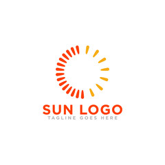 Sun Logo Icon Design Vector