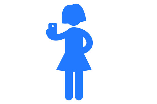 Selfie Icon. Vector Isolate