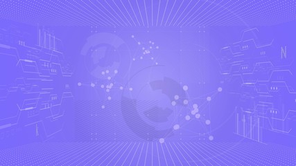 Abstract background with information space with hood elements, modern technology. Infographics.