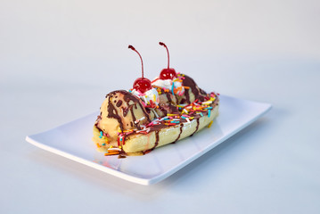 ice cream banana split