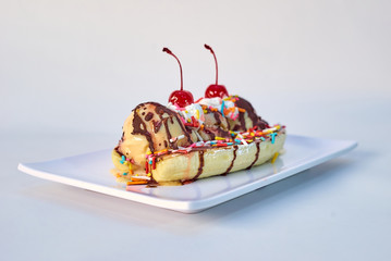 ice cream banana split