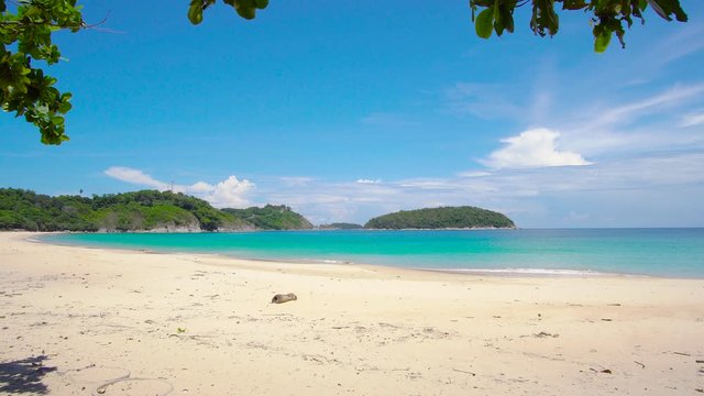 Landscape beach sea in summer day, At Phuket, Thailand. On 14 May 2020.