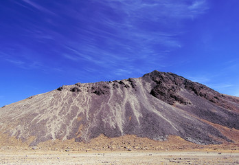 Nevado de Toluca, Mexico. Crater of the old volcano. One of the most visited sites in Mexico in winter time. The Nevado de Toluca is considered one of the highest mountains in Mexico