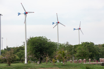 Wind power generating towers in Italy