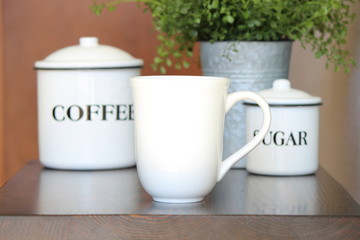 Coffee Mug - White - Bright - Farmhouse - Mockup