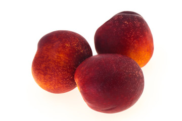 Sweet tasty ripe few nectarines