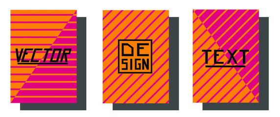 set of seamless abstract red and yellow banners.vector design. vector card