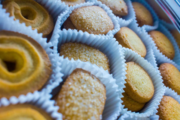 assortment of danish butter cookies