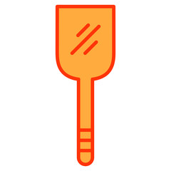 orange plastic spoon
